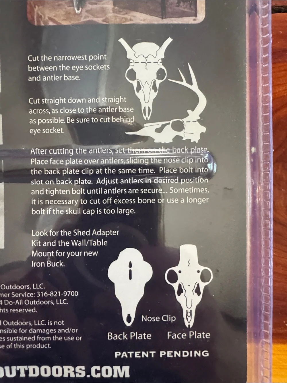 American Iron Buck Antler Mount